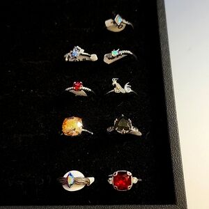 Fragrant Jewels sterling rings size 10